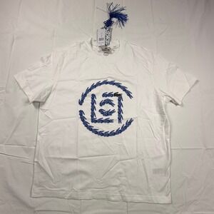 Lacoste x CLOT White Blue Crocodile Graphic T-Shirt TH3175 XL NEW